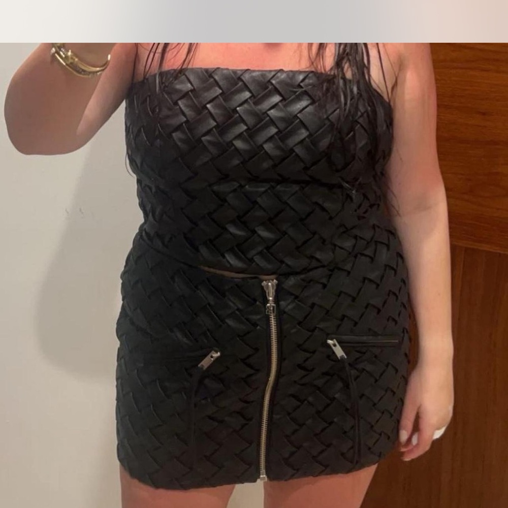 ROTATE Birger Christensen Black Woven 2 Piece
